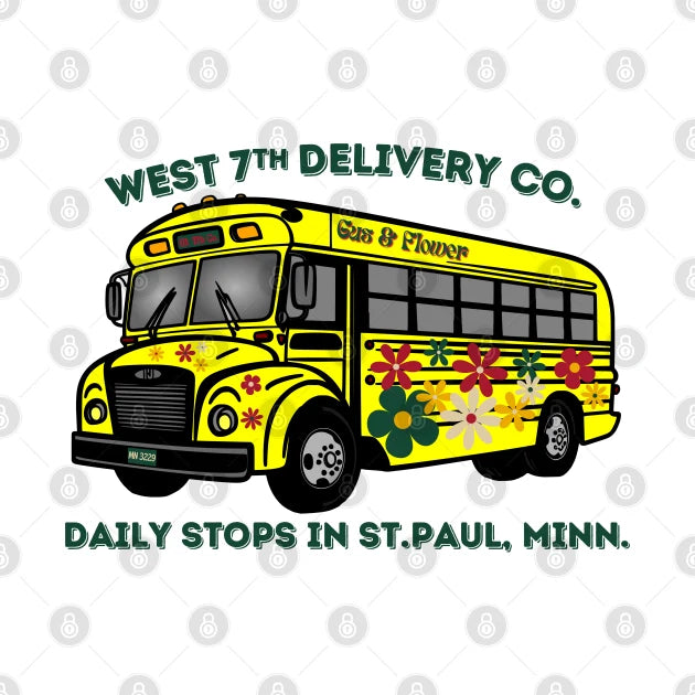 Minnesota Wild West 7Th Delivery Co. Gus Bus. And Flower 1 T-Shirt