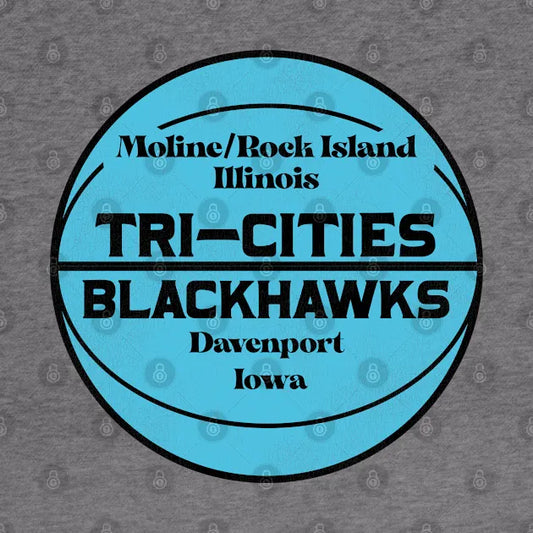 Defunct Tri-Cities Blackhawks Basketball Team Hoodie