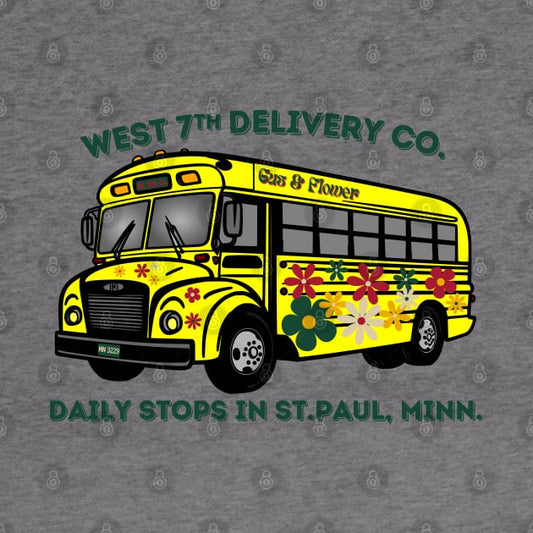 Minnesota Wild West 7Th Delivery Co. Gus Bus. And Flower 1 Hoodie