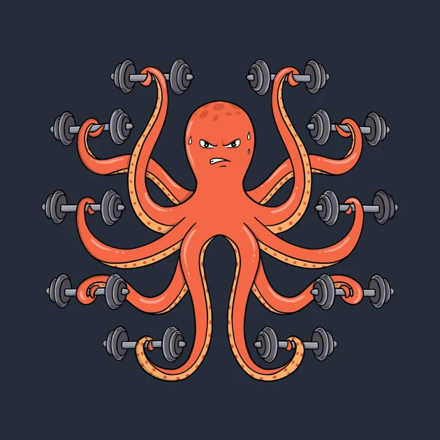 Gym Funny Octopus T-Shirt