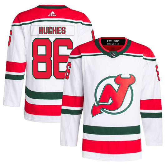 Jack Hughes New Jersey Devils 2022/23 Heritage Primegreen Authentic Pro Jersey - White