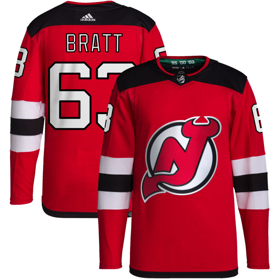 Jesper Bratt New Jersey Devils Home Primegreen Authentic Pro Jersey - Red