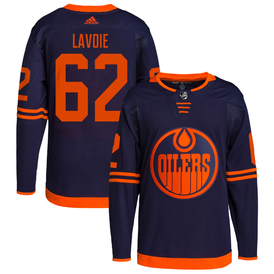 Raphael Lavoie Edmonton Oilers Alternate Primegreen Authentic Pro Jersey - Navy