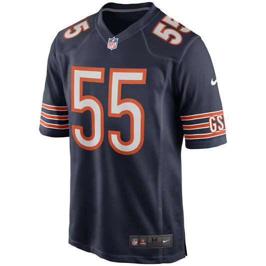 Lance Briggs Chicago Bears Game Retired Player Jersey - Navy
