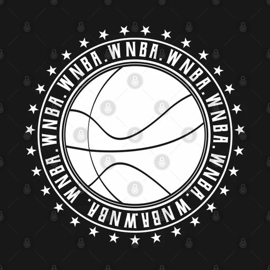 Wnba || Circle White | Logo Type || V7 Hoodie