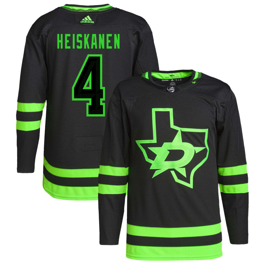 Miro Heiskanen Dallas Stars Alternate Primegreen Authentic Pro Jersey - Black