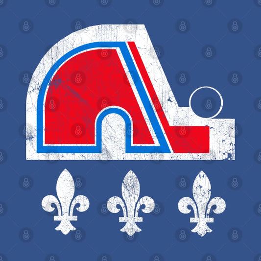 Quebec Nordiques -- 90S Hockey Team T-Shirt
