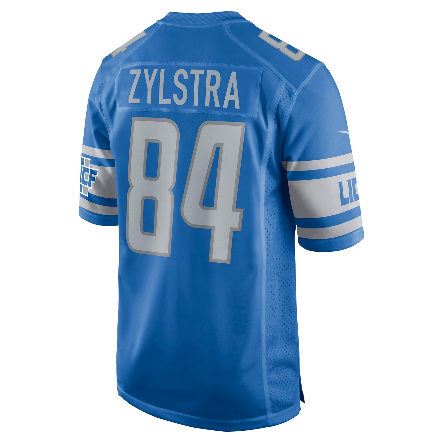 Shane Zylstra Detroit Lions Game Jersey - Blue