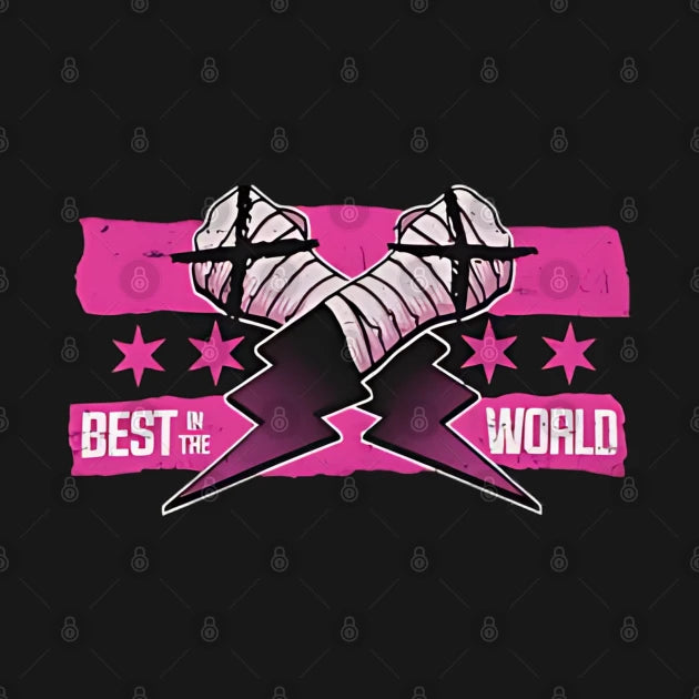 Cm Punk Best In The World Pink T-Shirt
