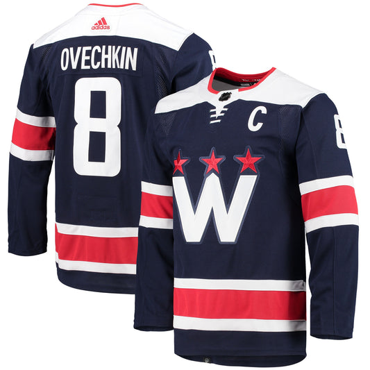 Alexander Ovechkin Washington Capitals Alternate Captain Patch Primegreen Authentic Pro Player Jersey - Navy