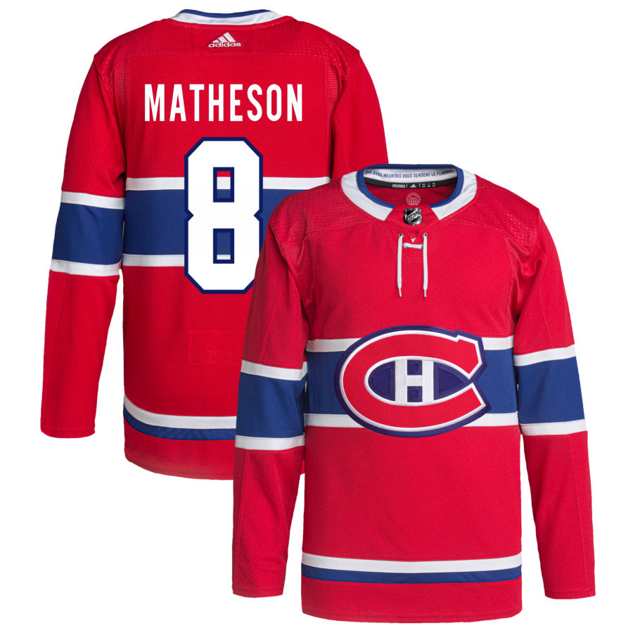 Michael Matheson Montreal Canadiens Home Primegreen Authentic Pro Jersey - Red