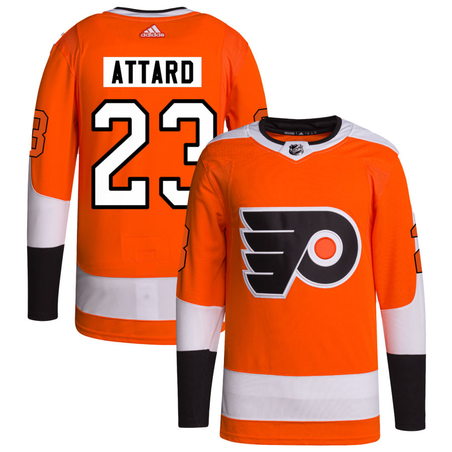 Ronnie Attard Philadelphia Flyers Home Primegreen Authentic Pro Jersey - Orange
