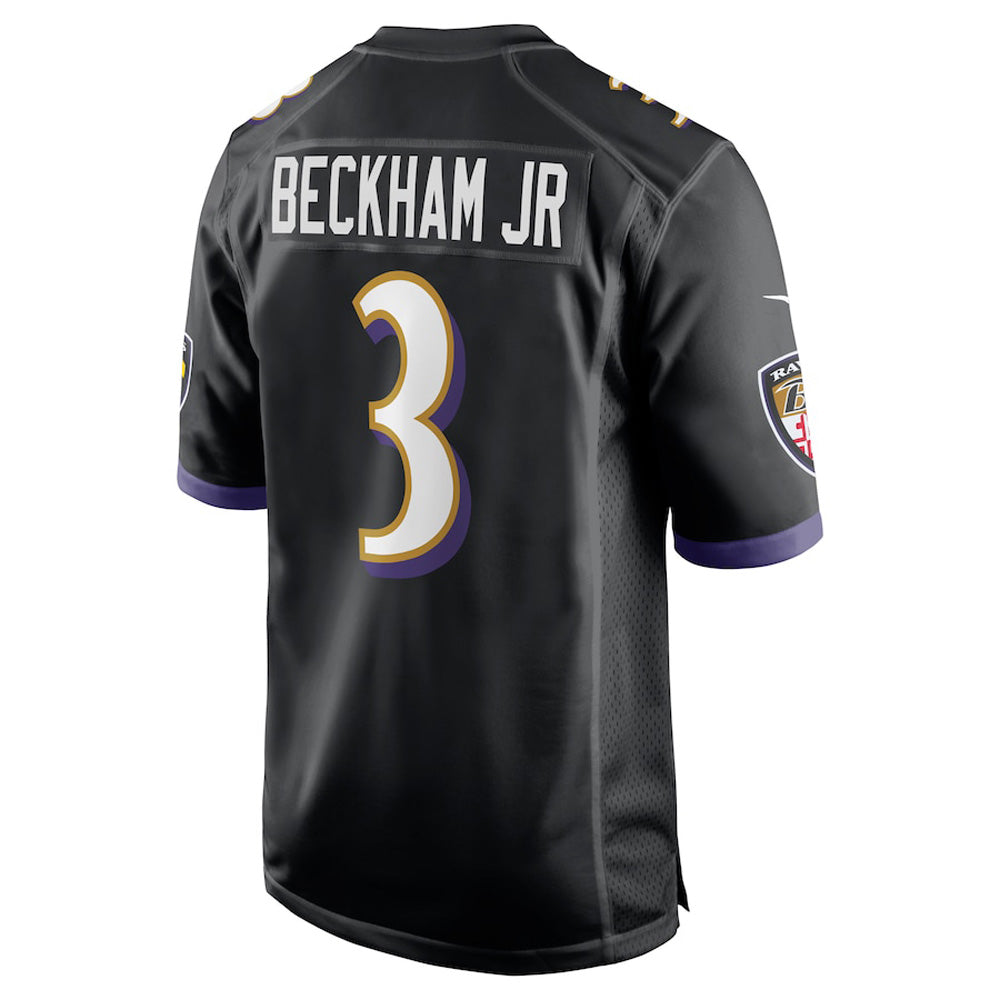 Men's Baltimore Ravens Odell Beckham Jr. Game Jersey - Black