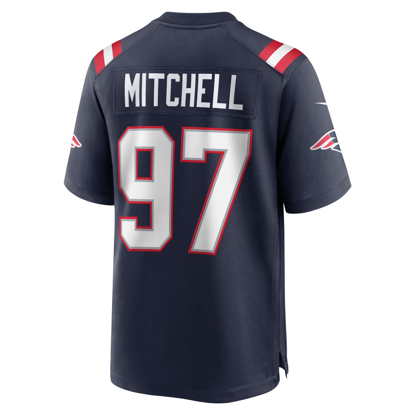 DaMarcus Mitchell New England Patriots Game Player Jersey - Navy
