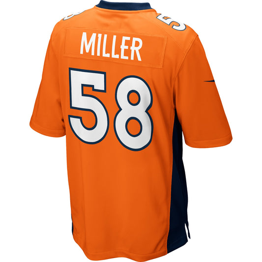 Von Miller Denver Broncos Game Jersey - Orange