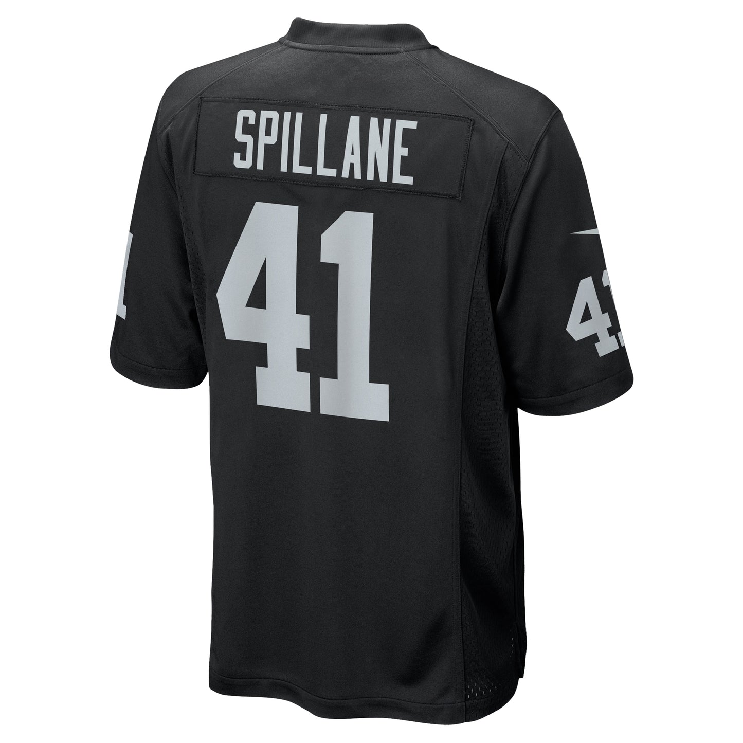 Robert Spillane Las Vegas Raiders Game Player Jersey - Black