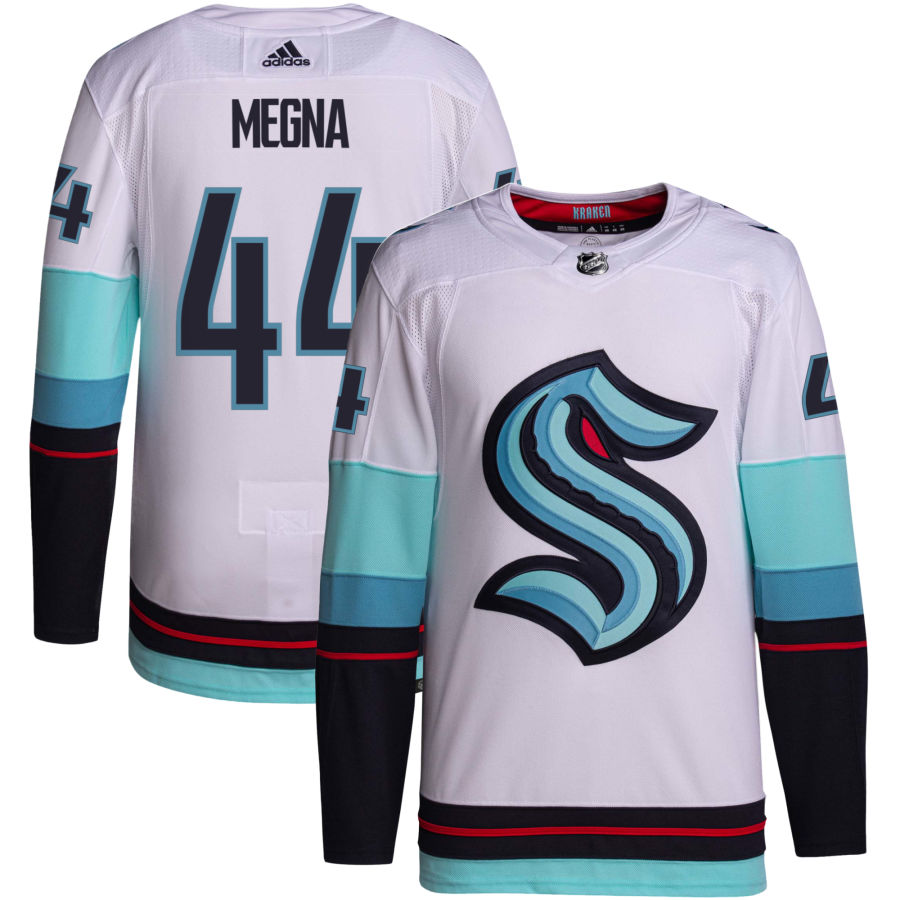 Jaycob Megna Seattle Kraken Away Primegreen Authentic Jersey - White