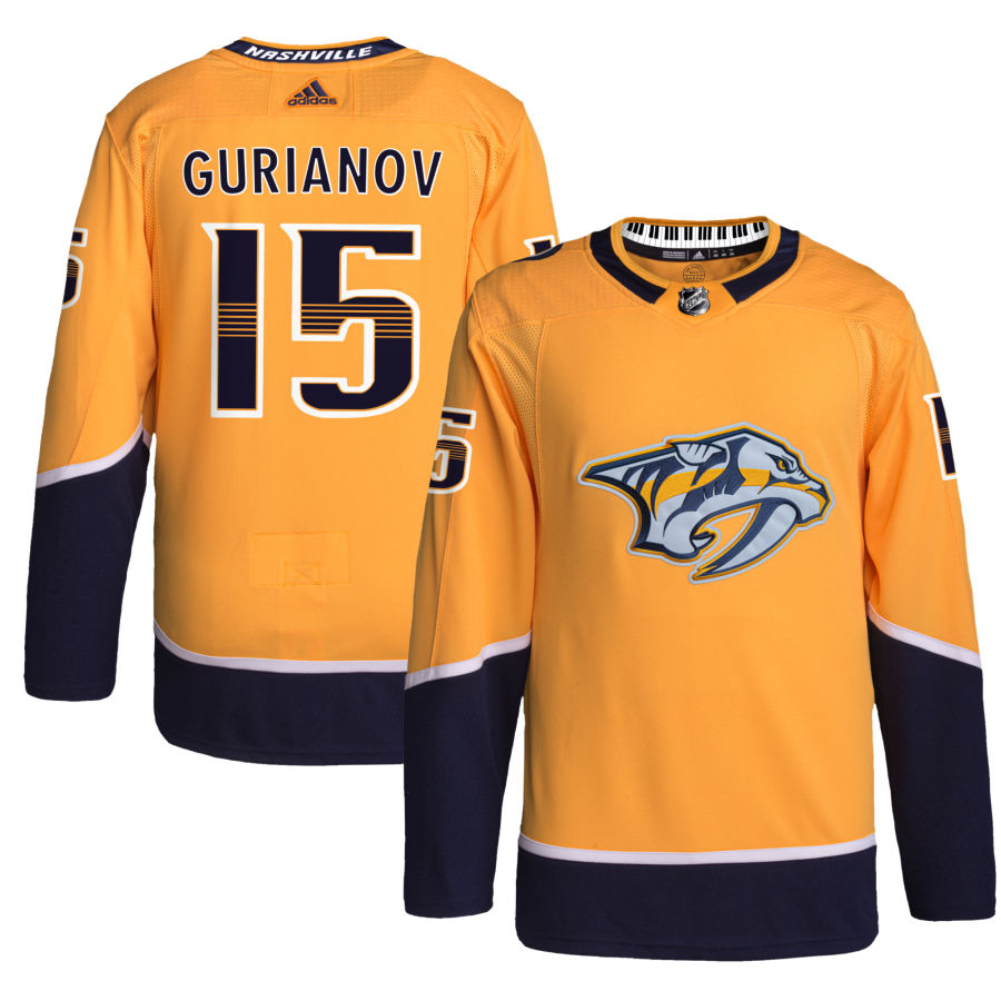 Denis Gurianov Nashville Predators Home Primegreen Authentic Pro Jersey - Gold
