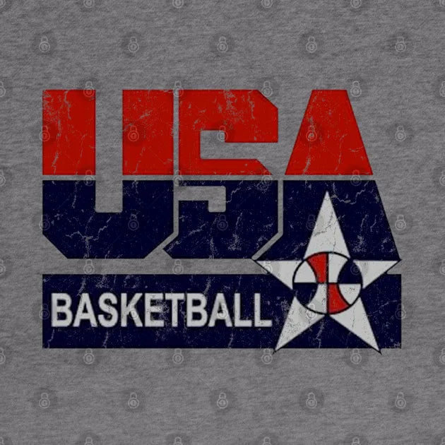 Usa Basketball Vintage Hoodie