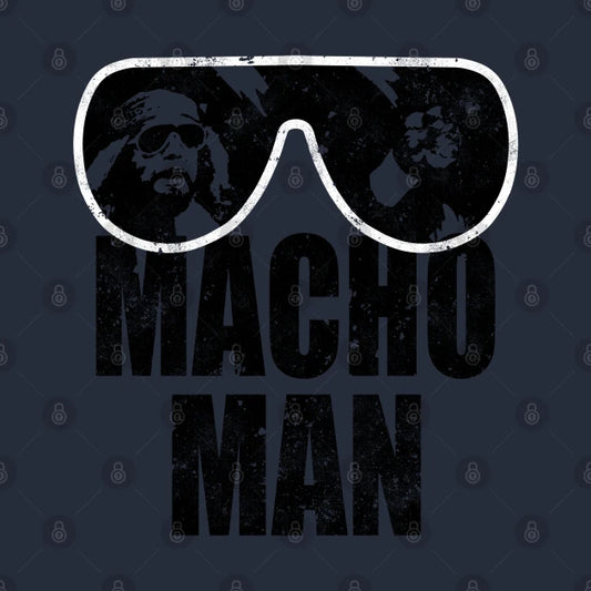 Macho Man - Distressed Hoodie