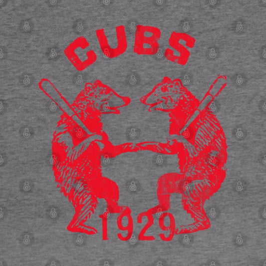 Vintage Style 1929 Cubs Design Hoodie