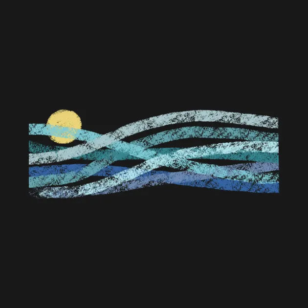 Sunset Wave Lines Hoodie