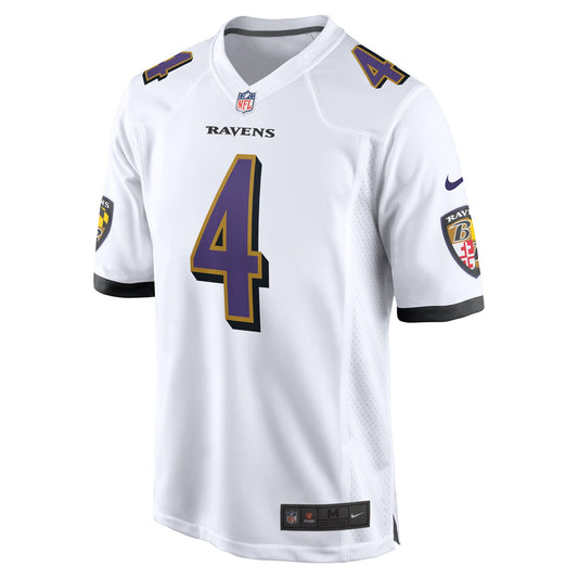 Zay Flowers Baltimore Ravens ?Game Jersey - ?White