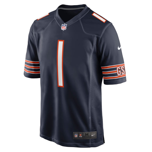 Number 1 Dad Chicago Bears Game Jersey - Navy