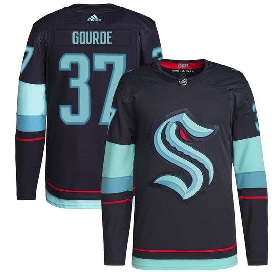 Yanni Gourde Seattle Kraken Home Authentic Primegreen Player Jersey - Navy