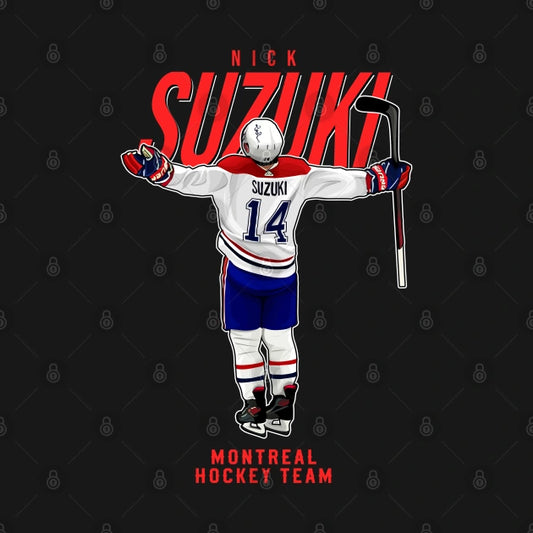 Nick Suzuki #14 Montreal Hockey Team T-Shirt