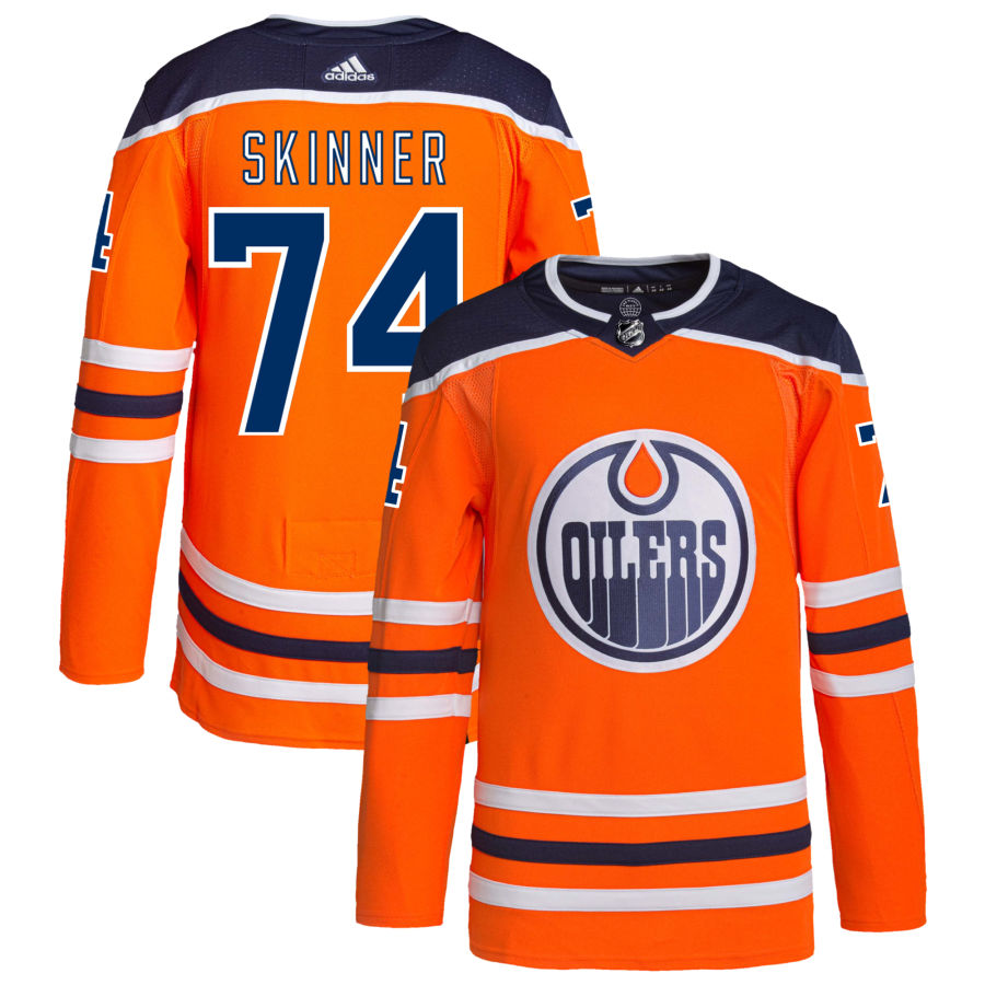 Stuart Skinner Edmonton Oilers Home Authentic Pro Jersey - Orange