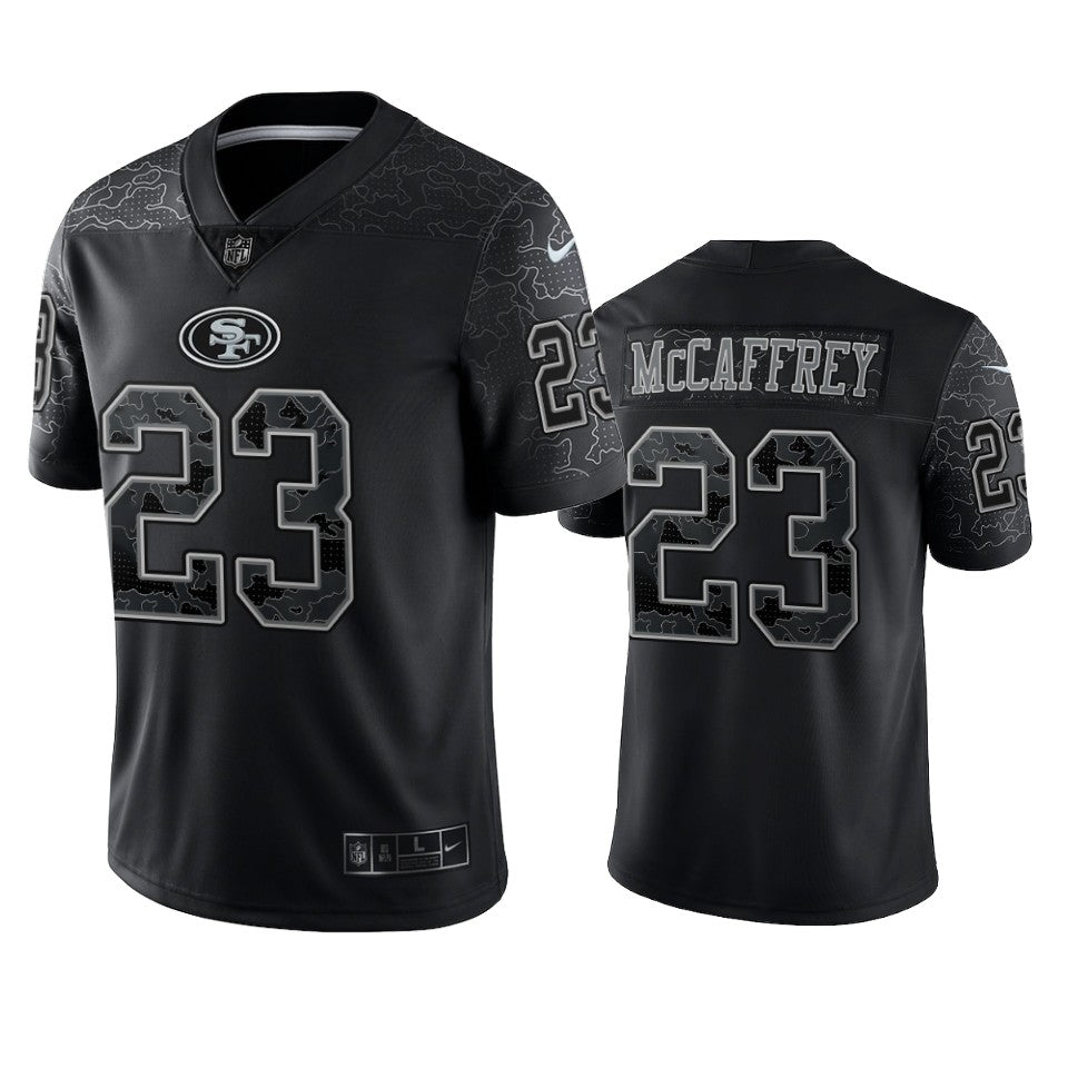 49ers Christian Mccaffrey Reflective Limited Black Jersey