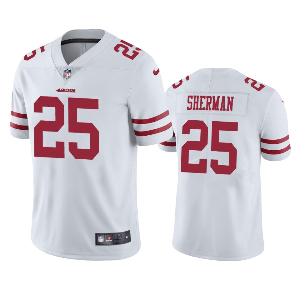 49ers Richard Sherman Vapor Untouchable Limited White Jersey Mens