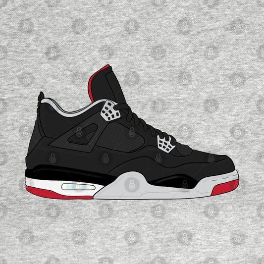 Air Jordan Iv (4) - Bred T-Shirt