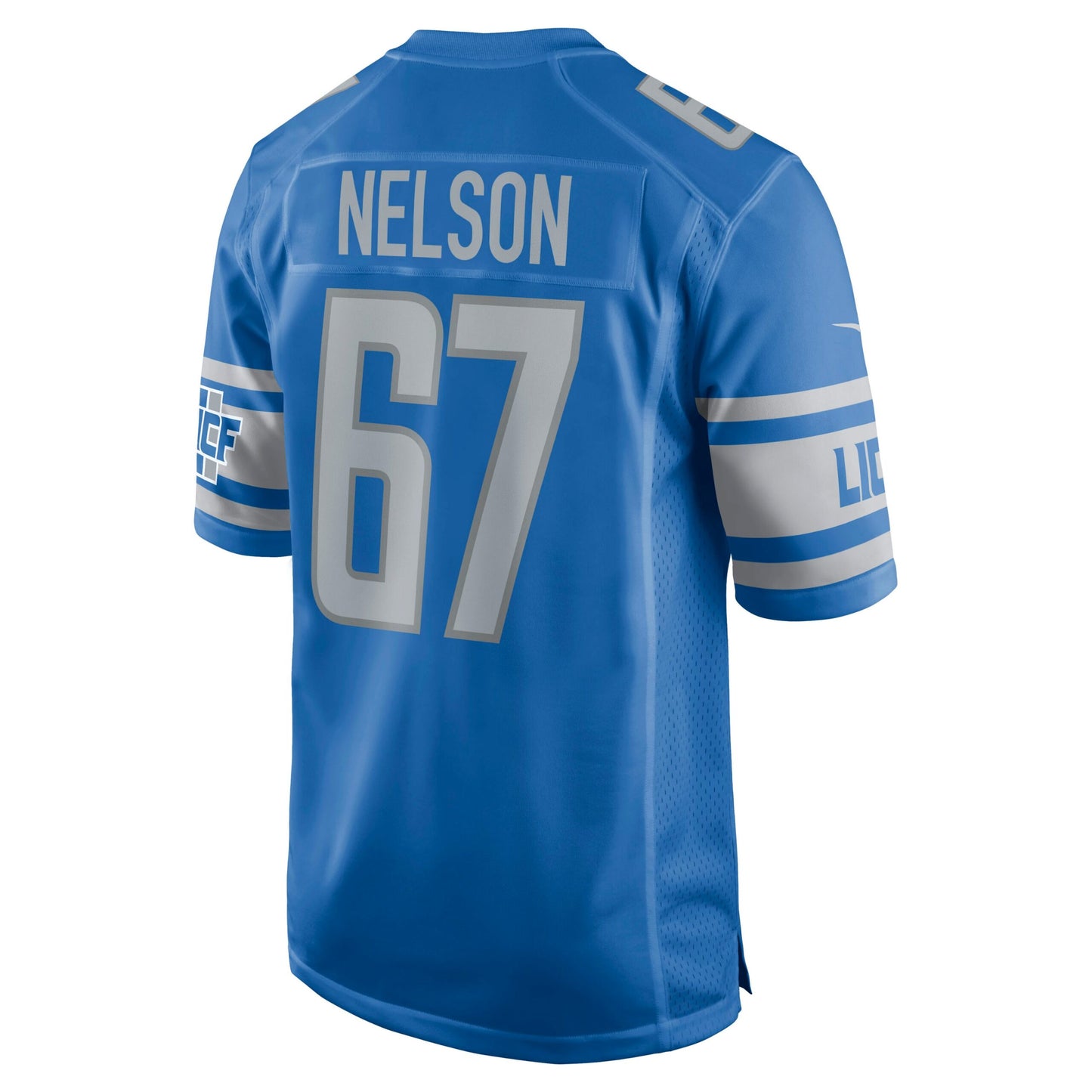 Matt Nelson Detroit Lions Game Jersey - Blue