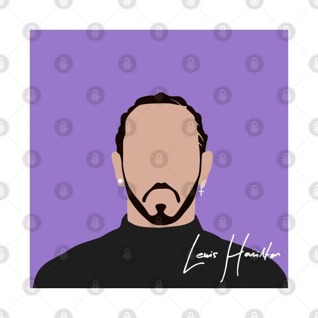 Lewis Hamilton Face Art 2 T-Shirt
