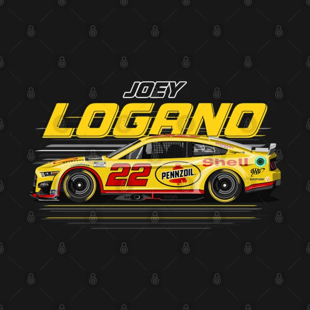 Joey Logano #22 Mustang T-Shirt