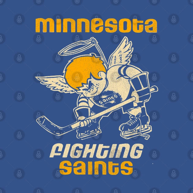 Defunct Minnesota Fighting Saints Hockey Team Hoodie