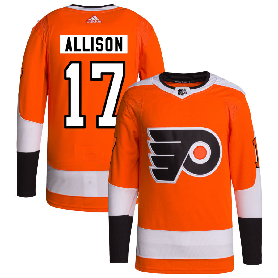 Wade Allison Philadelphia Flyers Home Primegreen Authentic Pro Jersey - Orange