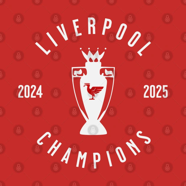Liverpool Champions 25 White 3 T-Shirt