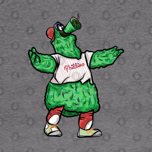 Phillie Phanatic Philadelphia Mascot Illustration Hoodie