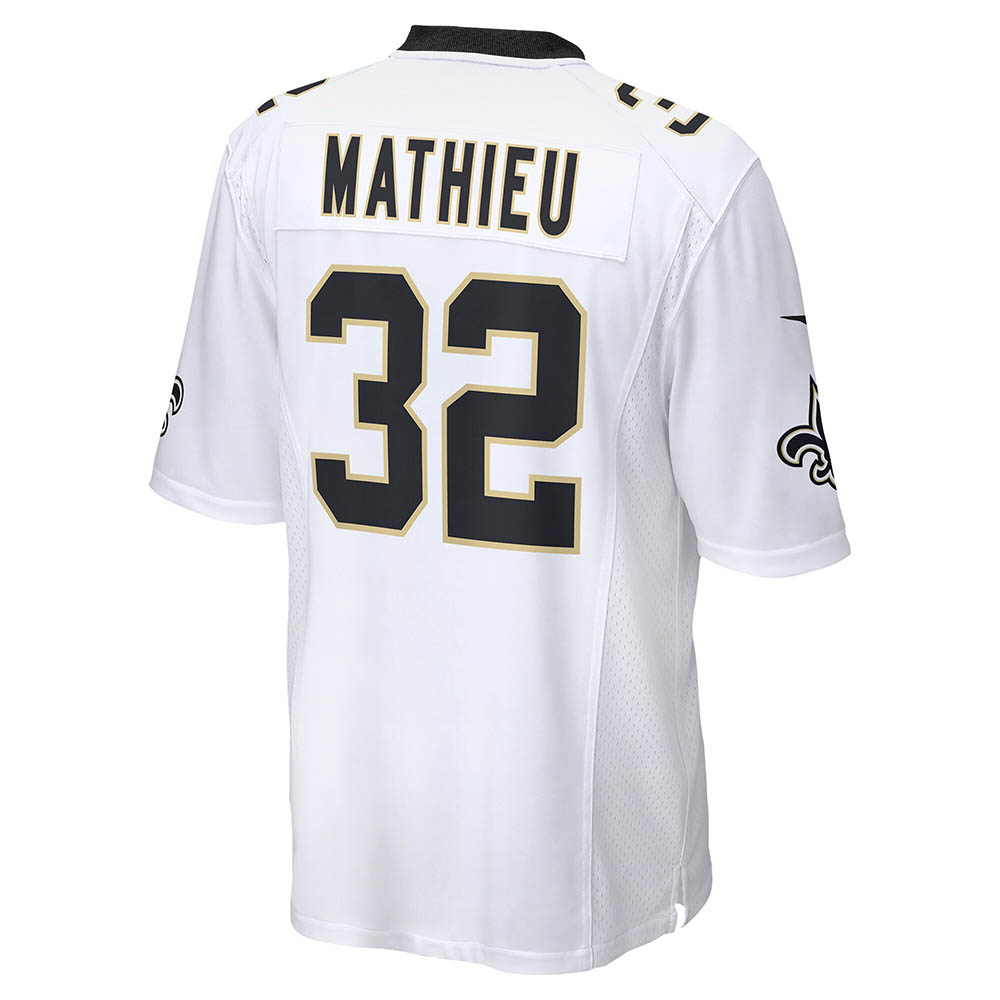 Men's New Orleans Saints Tyrann Mathieu Game Jersey White