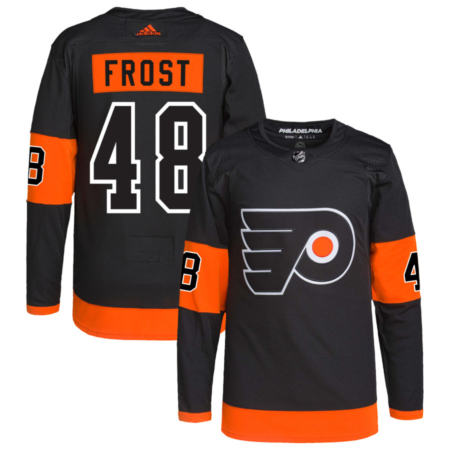 Morgan Frost Philadelphia Flyers Alternate Primegreen Authentic Pro Jersey - Black