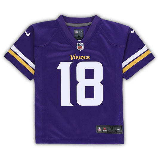 Preschool Justin Jefferson Purple Minnesota Vikings Game Jersey