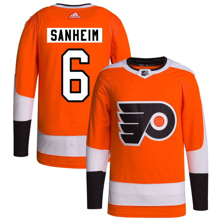 Travis Sanheim Philadelphia Flyers Home Primegreen Authentic Pro Jersey - Orange