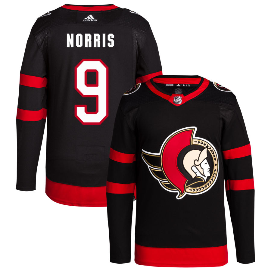 Josh Norris Ottawa Senators Home Primegreen Authentic Pro Jersey - Black