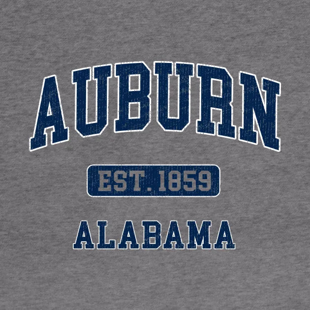 Auburn Alabama Al Vintage Sports Athletic Design Hoodie