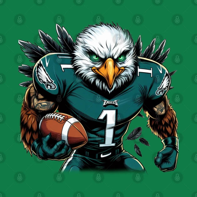 Philadelphia Eagles Bird Gang Football Number 1 T-Shirt