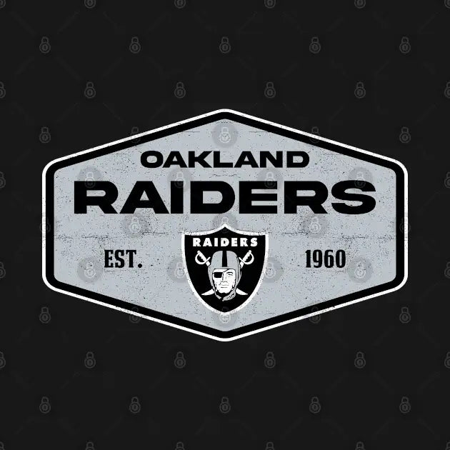 Vintage Badge Oakland Raiders Hoodie