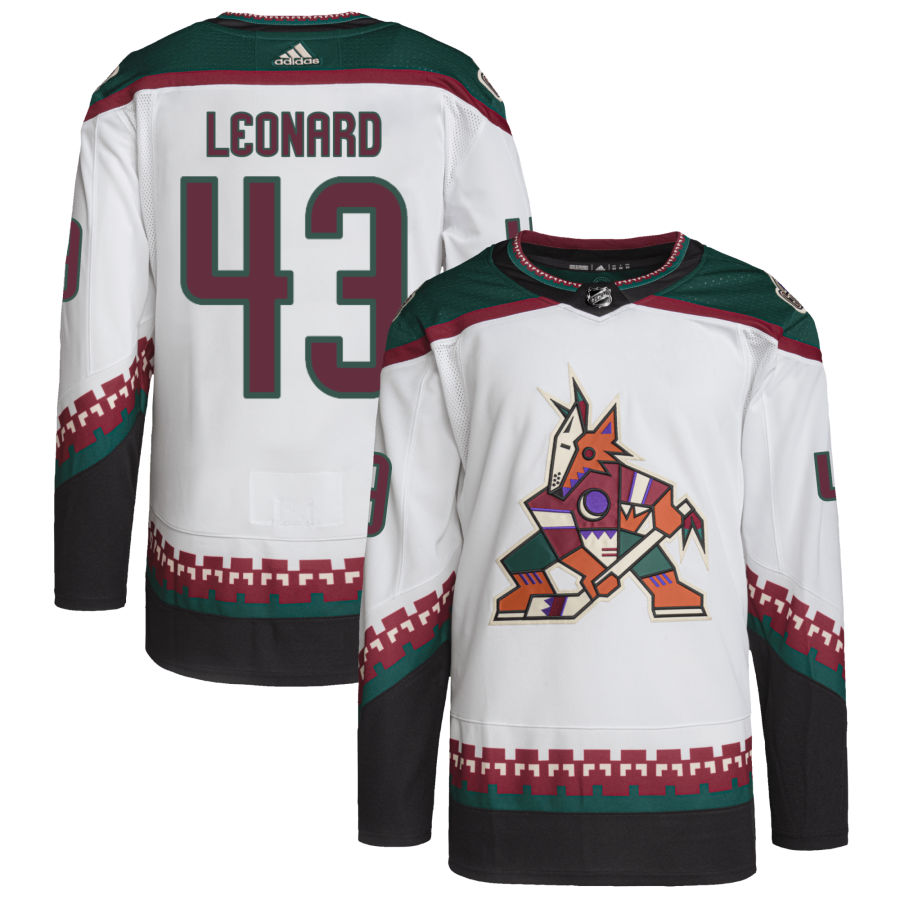 John Leonard Arizona Coyotes Primegreen Authentic Pro Jersey - White